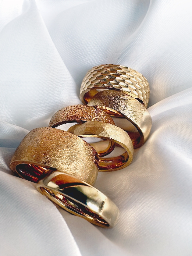 Selection of Wylde Jewellers sustainable wedding rings
