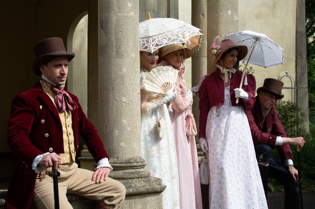 Group of people dresses in Regency period clothes